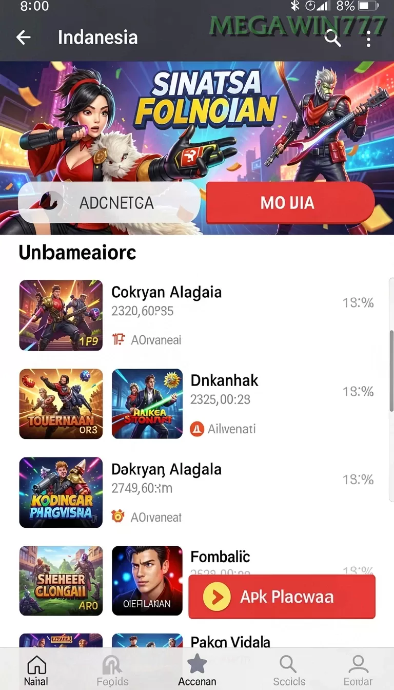 Cuplikan layar S80 — halaman utama